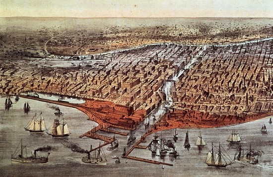 Chicago As it Was, c.1880 od N. Currier
