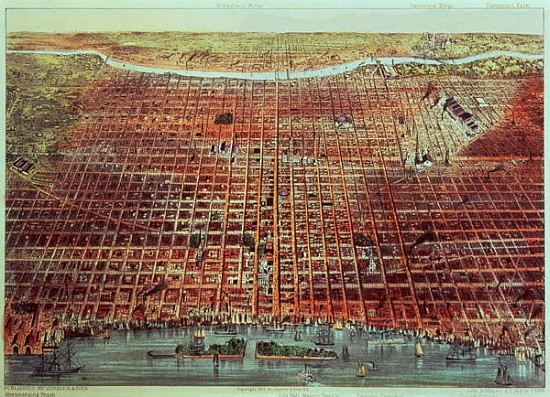 General View of Philadelphia od N. Currier