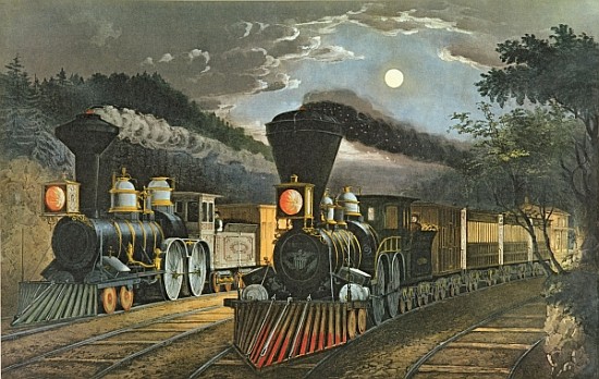 The Lightning Express Trains od N. Currier