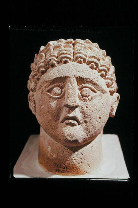Head of a man, from Khirbet et-Tannur od Nabatean
