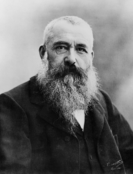 Portrait of Claude Monet (1841-1926) 1901 (b/w photo) od Nadar