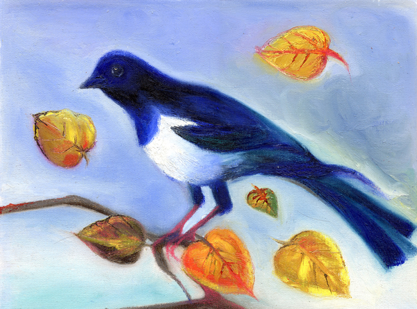 Autumn Magpie od Nancy Moniz Charalambous
