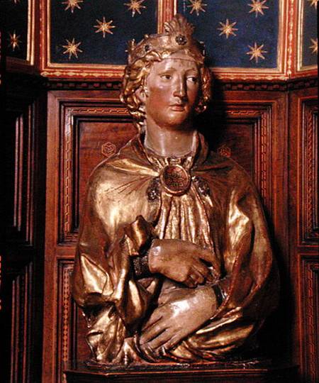 St. Miniato (gilded & painted wood) od Nanni  di Bartolo