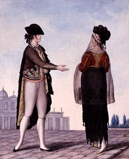 Nobleman and Noblewoman from Madrid od Naples school