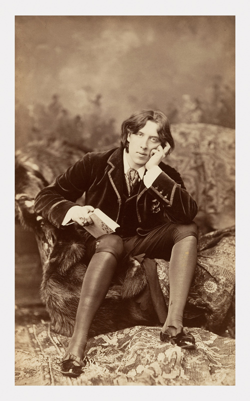 Portrait of Oscar Wilde (1854-1900), 1882 (b/w photo)  od Napoleon Sarony
