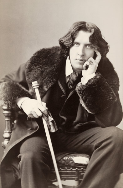 Oscar Wilde (b/w photo)  od Napoleon Sarony