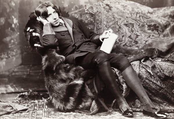 Oscar Wilde (b/w photo)  od Napoleon Sarony