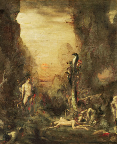 Hercules and the Lernaean Hydra, after Gustave Moreau od Narcisse Berchere