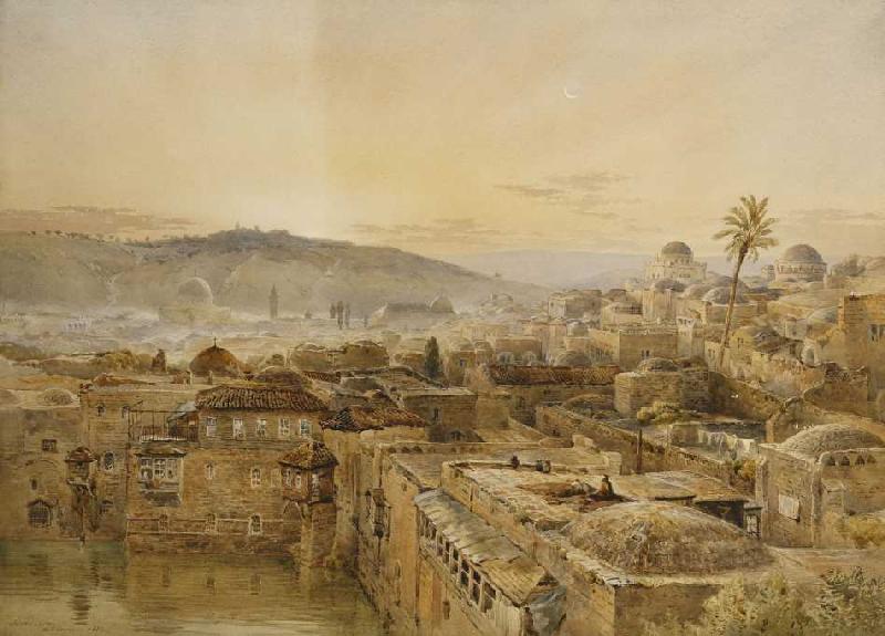 Jerusalem vom Berg Zion od Nathaniel Everett Green