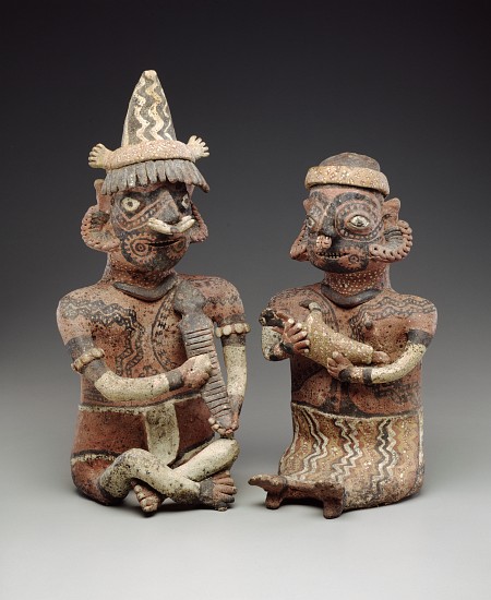Male and female figure, 100 BC-400 AD od Nayarit