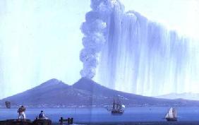 Naples: Vesuvius erupting