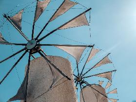 Detail Windmühlen auf Kreta, Lasithi Hochebene