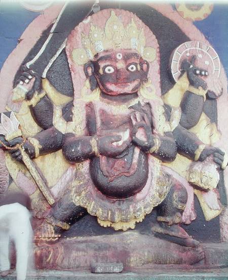 Relief of Kali in Durbar Square od Nepalese School