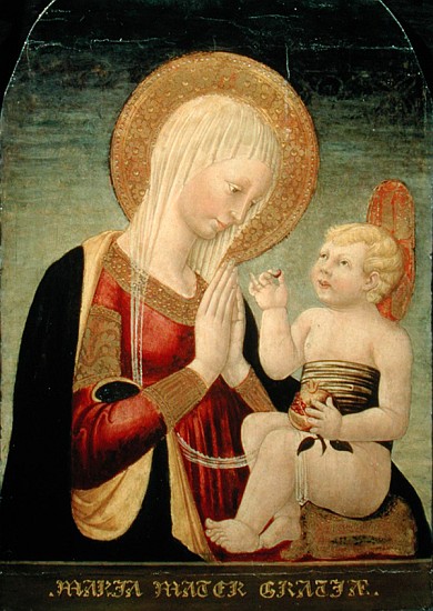 Madonna and Child with Pomegranate od Neri di Bicci