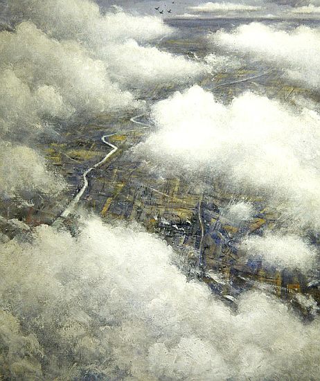 Battle of Britain over the Thames od Christopher R.W. Nevinson