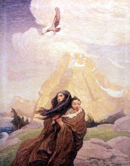 Song of the Eagle that Mates with the Storm od Newell Convers Wyeth