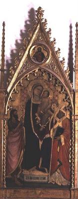 Madonna and Child with Saints (tempera on panel) od Niccolo di Pietro Gerini