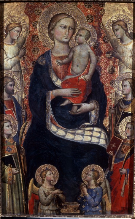 Madonna with Child, Saints and Angels od Niccolo di Pietro Gerini