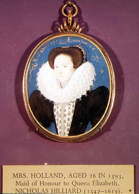 Mrs. Holland (lady in waiting to Elizabeth I), aged 26 od Nicholas Hilliard