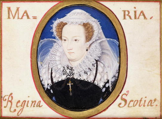 Mary Queen of Scots (1542-87) (gouache on vellum) od Nicholas Hilliard