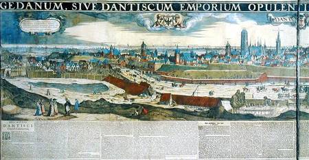 Panorama of Gdansk from Biskupia Gorka od Nicholas  Jansz Visscher