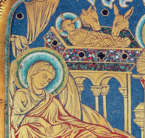 The Nativity, panel from the The Verduner Altar od Nicholas of Verdun