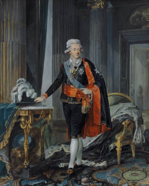 King Gustav III of Sweden (1746-92) od Niclas II Lafrensen