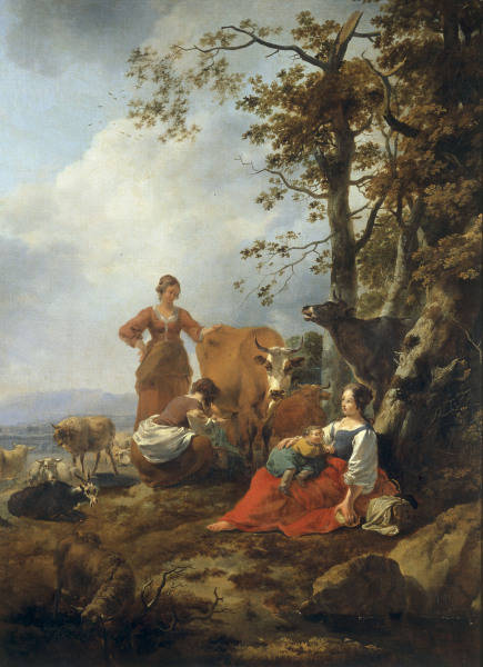 N.Berchem /Landscape w.Herdswomen/ Paint od Nicolaes Berchem