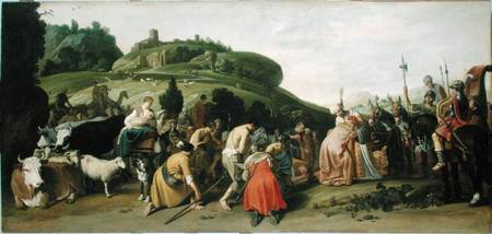 Joseph Receives his Father in Egypt od Nicolaes  Cornelisz Moeyaert