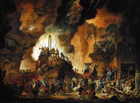 The Triumph of the Guillotine in Hell od Nicolas Antoine Taunay