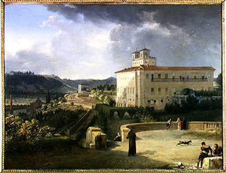 View of the Villa Medici, Rome od Nicolas Antoine Taunay