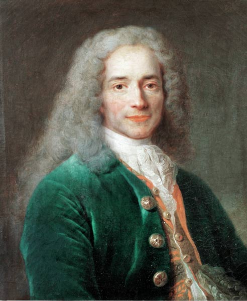 Voltaire / Gemaelde von Largillière od Nicolas de Largilliere