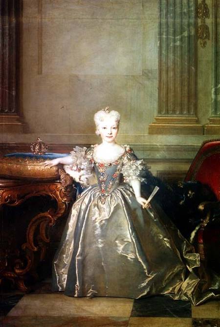 Infanta Maria Anna Victoria de Bourbon od Nicolas de Largilliere