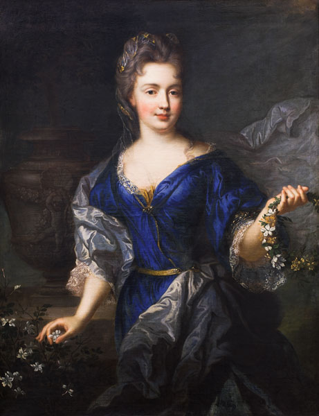 Marie-Anne de Bourbon (1666-1739) Princess of Conti od Nicolas de Largilliere