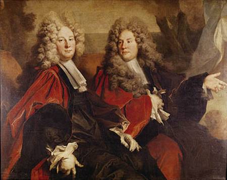 Portrait of Alderman Hugues Desnots and Alderman Bouhet elected in 1702 od Nicolas de Largilliere