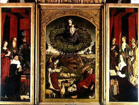 The Triptych of Moses and the Burning Bush od Nicolas Froment
