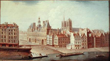 Place de Greve in 1750 od Nicolas & Jean Baptiste Raguenet