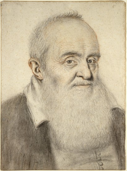 Head of a Bearded Man od Nicolas Lagneau or Lanneau