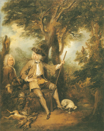 a huntsman and his servant od Nicolas Lancret