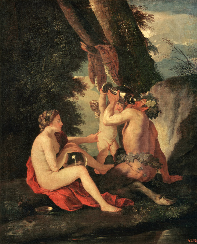 Satyr and Nymph od Nicolas Poussin