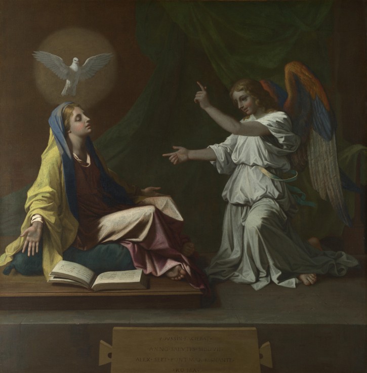 The Annunciation od Nicolas Poussin