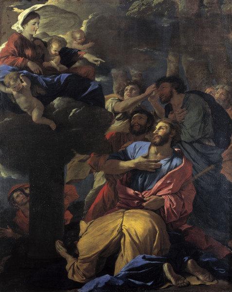 Mary appears to James the Great/ Poussin od Nicolas Poussin