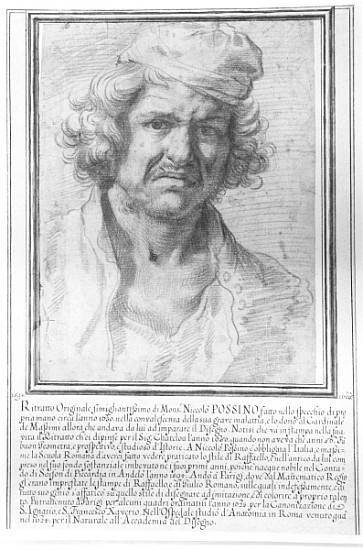 Self Portrait od Nicolas Poussin