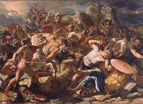 Der Sieg des Joshua über die Amoriter od Nicolas Poussin