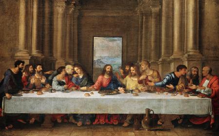 The last Holy Communion. Copy to Leonardo da Vinci.