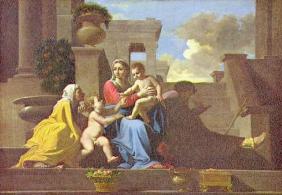 Holy Family on the stairs