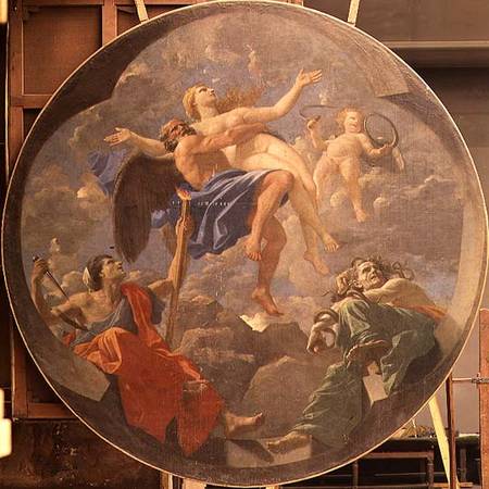 Truth Stolen Away by Time Beyond the Reach of Envy and Discord od Nicolas Poussin