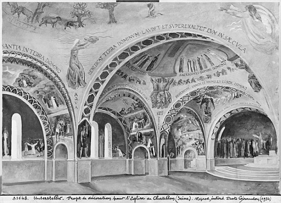 Set design for the church of Chatillon. od Nicolas Untersteller