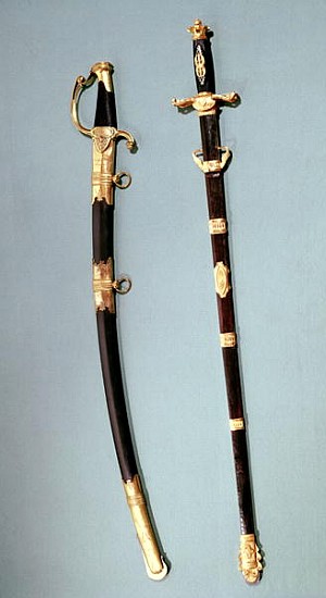Commemorative sword given Napoleon Bonaparte for helping him with his successful coup d''etat at Sai od Nicolas Noel Boutet