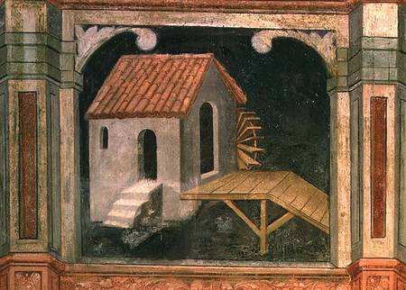 Watermill, from 'The Working World' cycle after Giotto od Nicolo & Stefano da Ferrara Miretto